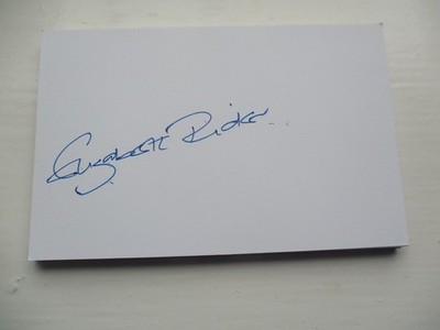 Elizabeth Rider / Katie McGlynn - handsignierte Autogrammkarte