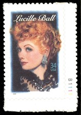 Scott 3523, Legends of Hollywood, Lucille Ball  Issue of 2001 - Plate No. Single