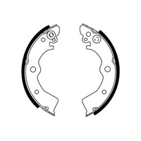 Mapco Bremsbacken Satz Hinterachse Passend FüR Nissan 100NX Almera Sunny | 8521