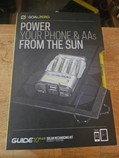 Goal Zero Guide 10 Plus Solar Charging Kit Recharger + Solar Panel NEW
