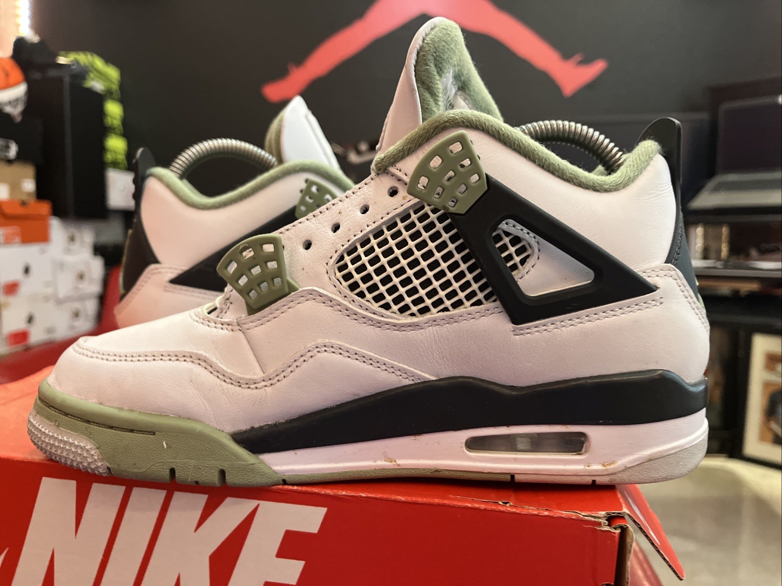 AIR JORDAN 4 (IV) SEAFOAM GREEN YOUTH 5  | WOMANS 6 🔥🔥RARE🔥🔥 image 10