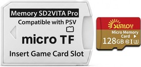 PS Vita Memory Card Adapter 128GB + High Speed MicroSDXC