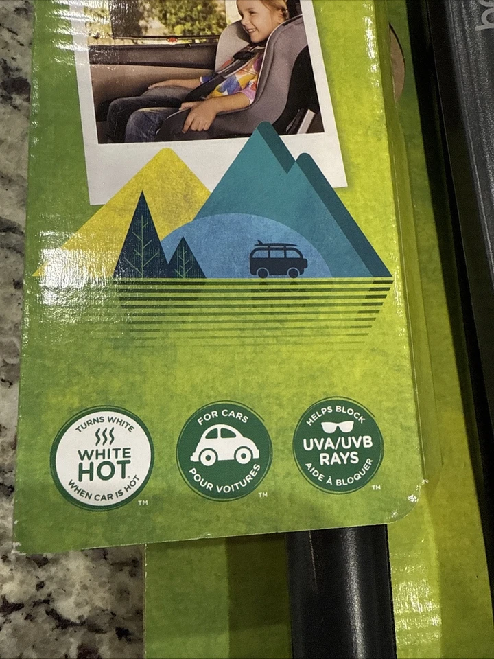 Munchkin Brica Block Sol Seguridad Rodillo Sombrillas Caliente Niños Coche Ventana Rodillo Paquete de 2 Foto 3 de 4