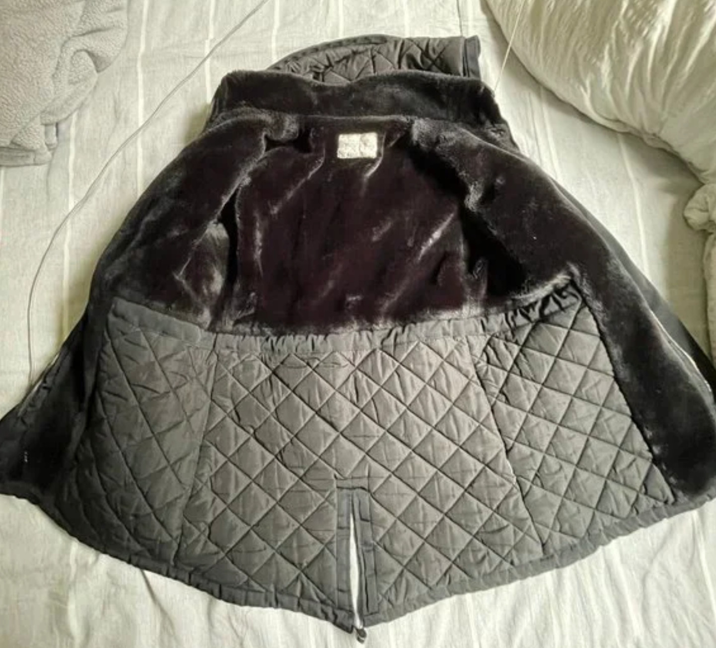 ZARA Basic Waterproof Parka with Removable Faux F… - image 13