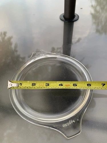 VTG Pyrex Glass Lid Only 470-C for Casserole Tab Handles