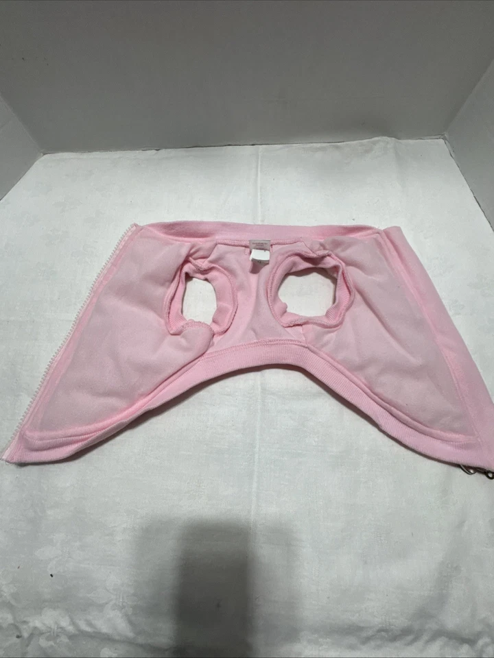 Casaco de pele rosa Smoochie Pooch tamanho pequeno novo sem etiquetas para seu anjinho! - Imagem 2 de 4