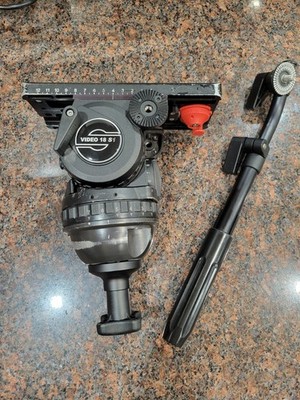 Sachtler Video 18 S1 fluid head w/  Pan Bar, tie Down Knob, Quick Release  Plate