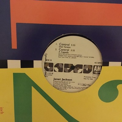 Janet Jackson Control 12'' SINGLE VINYL (1986) SP-12218 (PROMO)