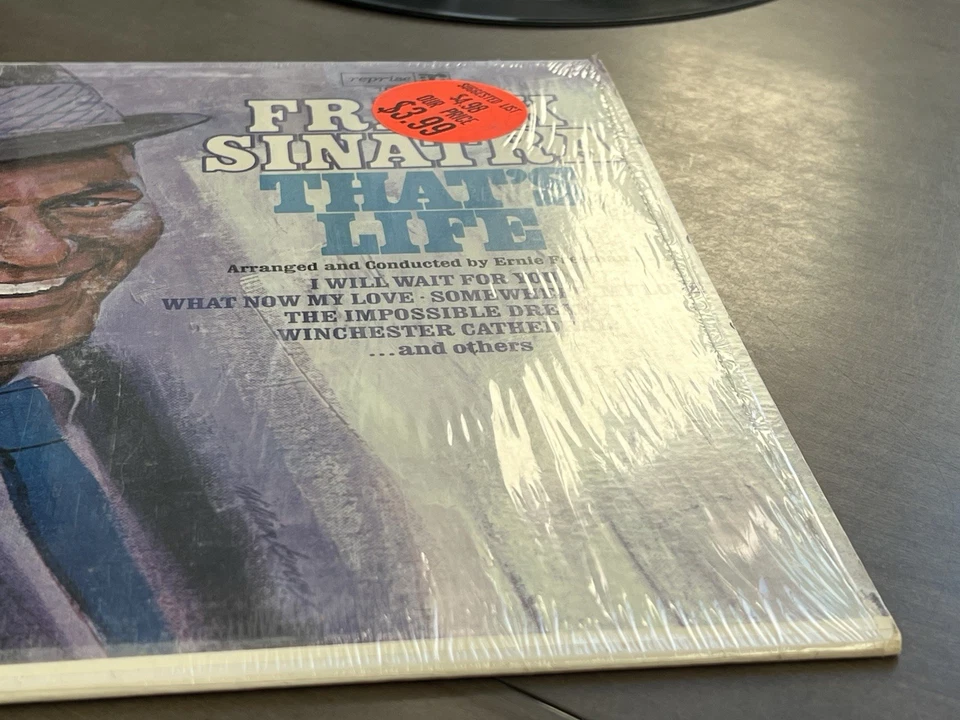 Frank Sinatra That’s Life F-1020 Reprise Mono LP EX/EX w/ Shrink & Inner Sleeve Foto 4 de 4
