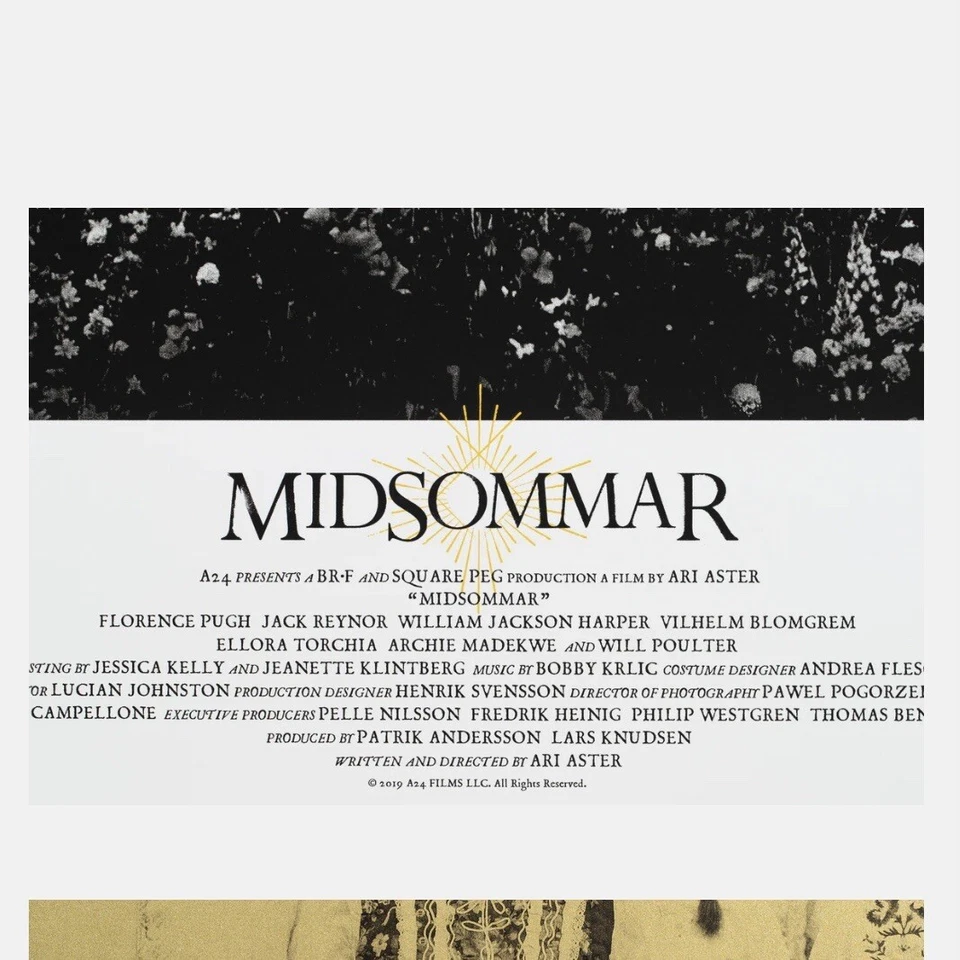 A24 Midsommar Harga von Idea Ohsima Poster Druck Siebdruck 24 x 36" XXX/500 NEU - Bild 2 von 3