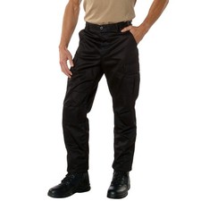 NEW Rothco BDU Pants Mens Size Large Black Military Tactical Fatigue Cargo 7971