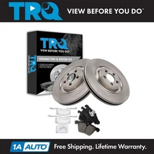 TRQ Front Brake Pad & Rotor Kit Fits 05-19 Jaguar