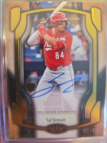 2026 Topps Tier One Break Out Auto Sal Stewart 02/99 Cincinnati Reds