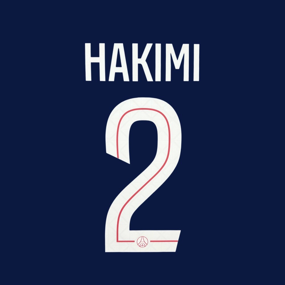 Official HAKIMI #2 UCL PSG Home 2025-26 PRINT | eBay