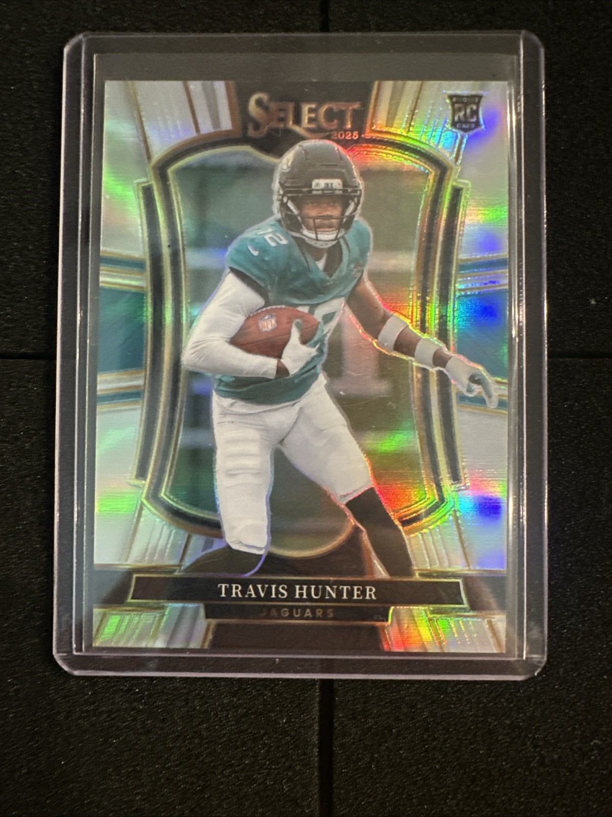 2025 Panini Select - Premier Level Travis Hunter #128 Silver Prizm (RC)