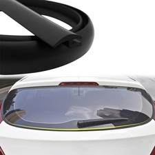 H-Shape Windshield Cowl Molding Rubber Seal Strips, Car Front Rear 1.7M/5.6Ft