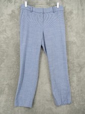 Talbots Pants 8 Petite Hampshire Ankle Pockets Lightweight Nautical Trouser Blue