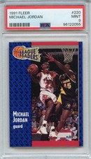 1991 Fleer Michael Jordan League Leaders #220 PSA 9 MINT Basketball GOAT #5