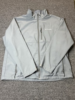 Columbia Men's Ascender Softshell Jacket City Gray, Size XXL