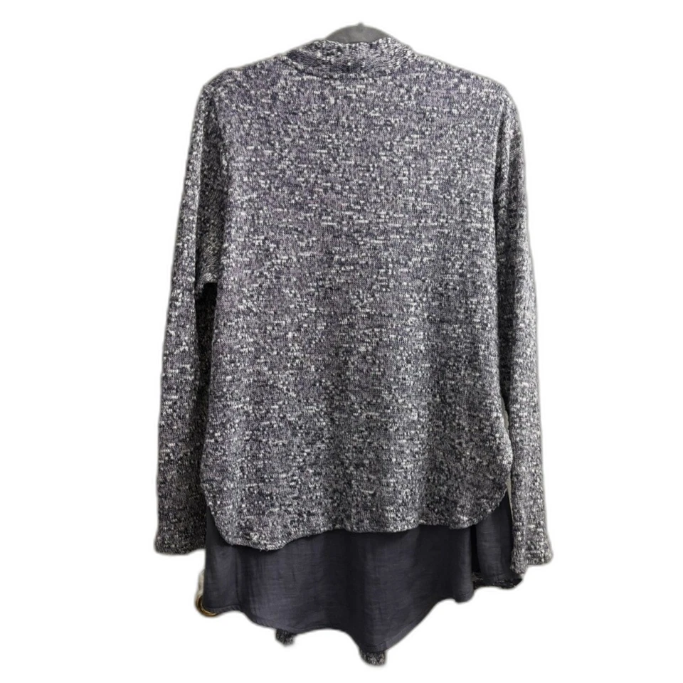 Women's Anthropologie Dolan Gray Cardigan Sweater Size L - Imagem 3 de 4