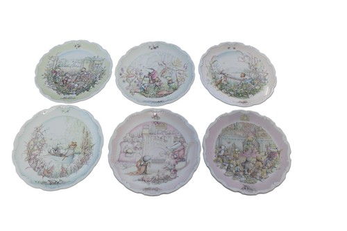 Royal Doulton Der Wind in den Weiden 6er Set Sammelteller