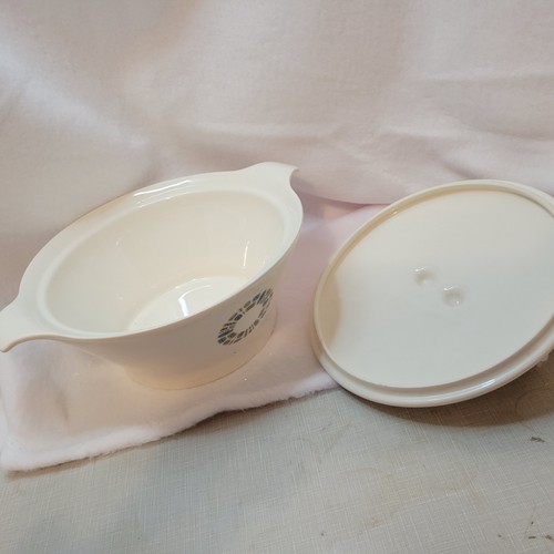 Cazuela cubierta vintage MCM Canonsburg Temporama plato atómico - Imagen 10 de 13