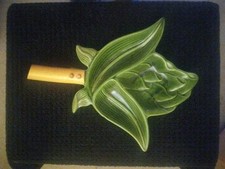 Cemar Trade Winds Lanai Ware Tropical Appetizer/Hors d'oeuvres Ceramic & Bamboo