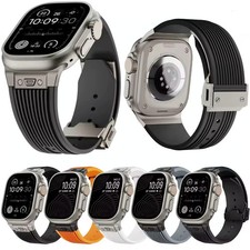 Soft Silicone Sport Band Strap For Apple Watch Ultra 3 49mm Series 11 10 9 8 7 6