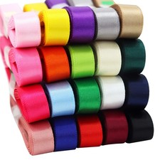 Double Face Satin Ribbon 3/8 inch Ribbons 20 Solid Color Assortment, 3/8" X 2...