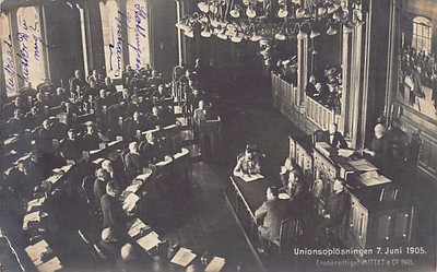 NORGE Norway - OSLO - Unionsoplösmingen 7. Juni 1905 - Publ. Mittet & Co.