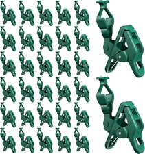 C7 C9 Christmas Lights Spring Clips, 100 Count Holiday Lights Quick Spring Clips