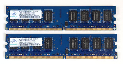 4GB 2x Nanya NT2GT64U8HD0BY-AD 2 GB 2Rx8 PC2-6400U-666-13-E1.800