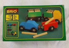 Brio 33520 Zubehör Briobahn Lkw Auto Anhänger 1980 er vollständig in Ovp Vintage