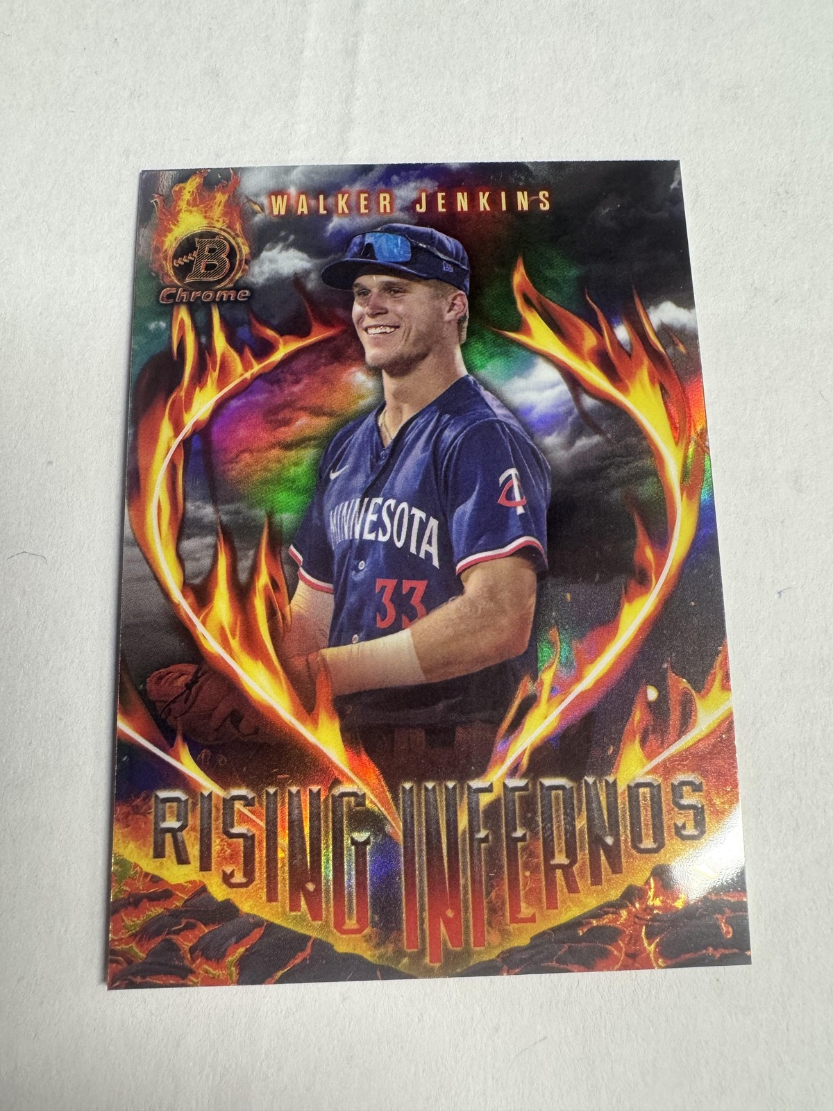 2024 Bowman #RI-14 Walker Jenkins Rising Infernos