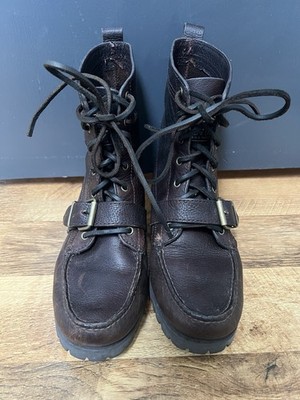 Polo Ralph Lauren Ranger POLO Country Tumbled Grain Brown Leather