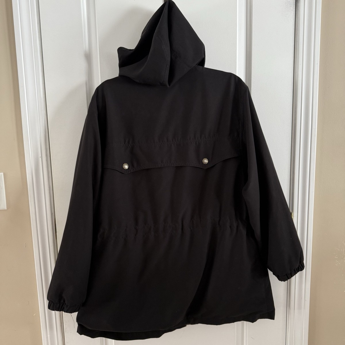 Braetan Authentic Outerwear Size L Wind/Rain Jacket Black Hooded