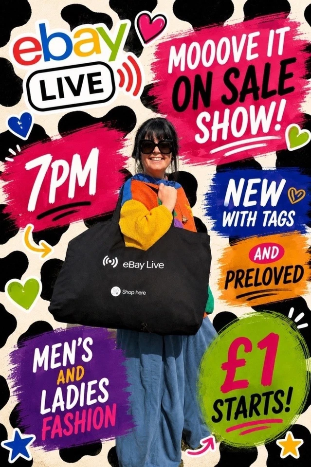 🐮🖤 | The Fluffy Cow eBay Live | Mooove It On Sale Show | £1 Starts | 🖤🐮