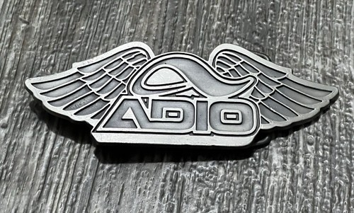 Vintage ADIO Skateboard Winged Belt Buckle Metal Grunge Punk 90s