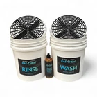 2x Auto Rae-Chem Twin Bucket Wash Kit + 500ml Spiced Citrus Glow Shampoo