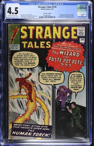Strange Tales #110 (Graded 4.5) Marvel Comics 7/63 1st Appearance Dr Strange