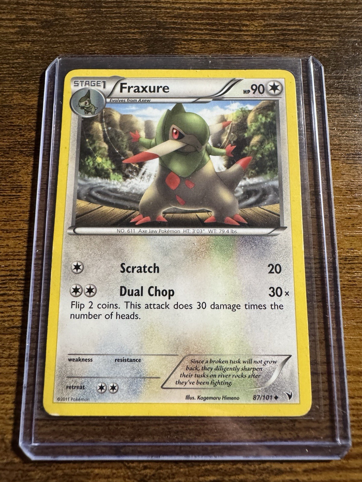 Pokémon TCG Noble Victories 87/101 Fraxure NM