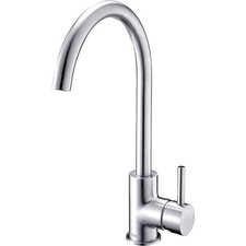 Deva Insignia Mono Mixer Kitchen Tap, Brushed Chrome, Swivel Spout, Single Lever