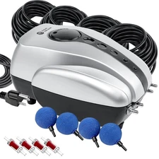 All-in-One Koi Pond Aerator for Pond up to 2000 Gallons, Pond Air Pump Aerati...