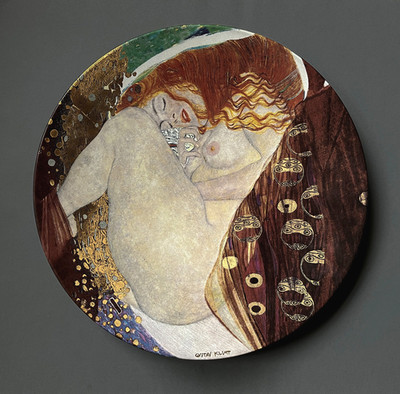 Sammelteller GOEBEL Porzellan, Gustav Klimt DANAE, 41cm, ARTIS ORBIS, limitiert