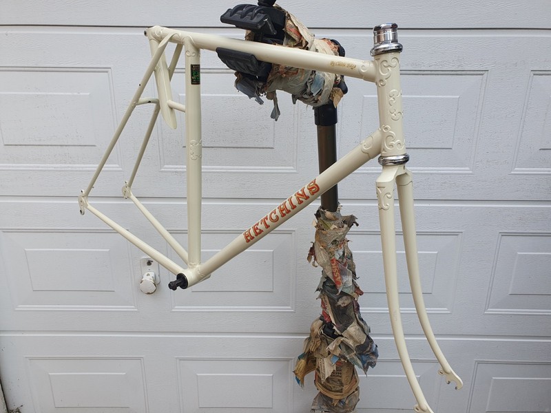 PROBABLY UNIQUE,1994 HETCHINS HELLENIC/FLYING GATE STYLE FRAME,Cantiflex tubing.