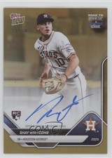 2025 Topps Now Road to Opening Day Auto Gold /50 Shay Whitcomb #A-SW Auto 2b6