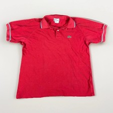 Vintage IZOD Lacoste Collection Grand Patron Cotton Polo Shirt Red Size Small