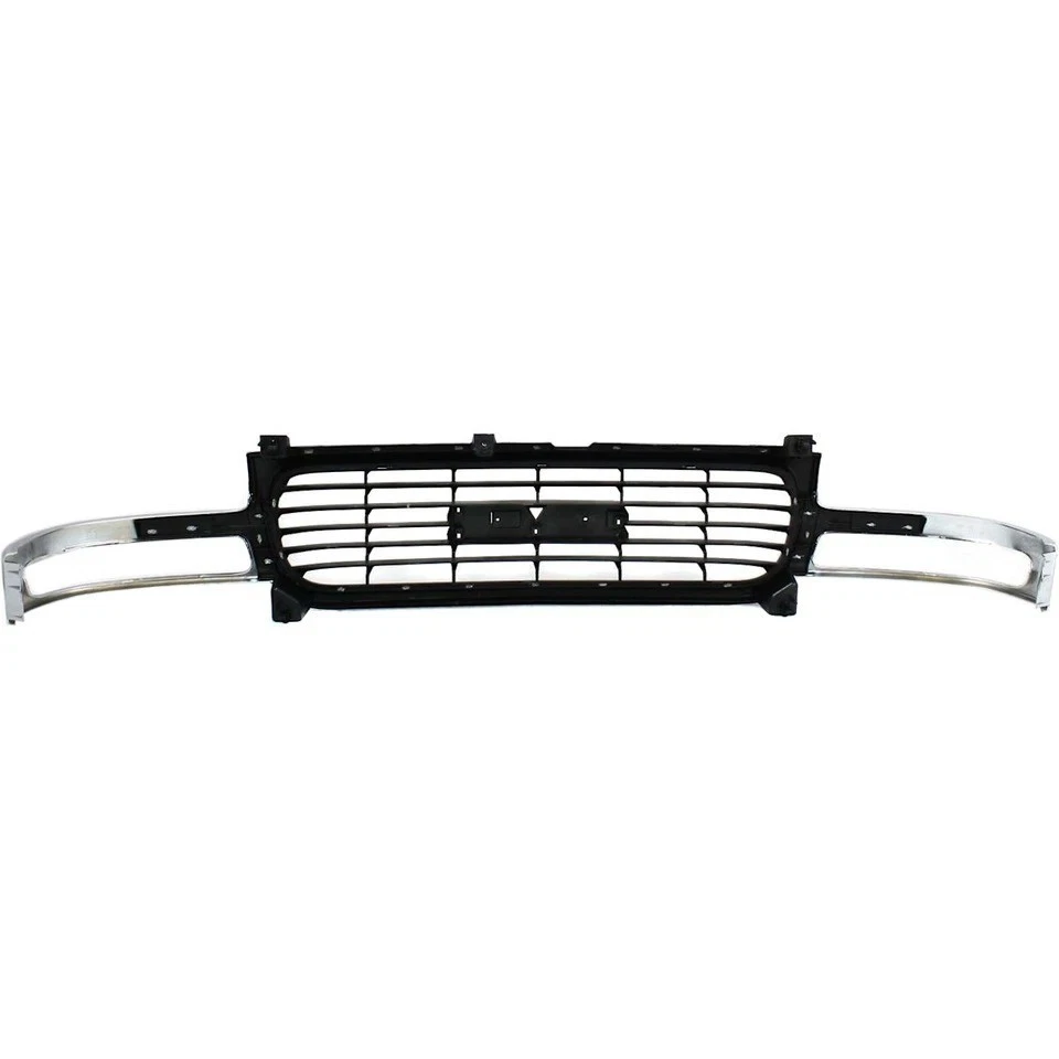 Chrome shell Black insert Fits 2000-2006 GMC Yukon New Front Grille 19130787 - Изображение 2 из 4