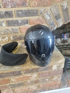 SCORPION EXO R1 EVO CARBON GLOSS BLACK LIGHTWEIGHT MOTORCYCLE MOTORBIKE HELMET