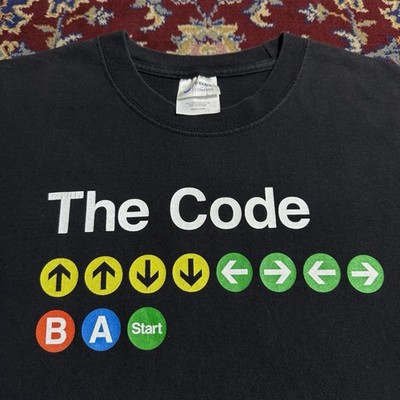 Vintage 2000s The Konami Cheat Code Penny Arcade Video Game Promo Tee Y2k